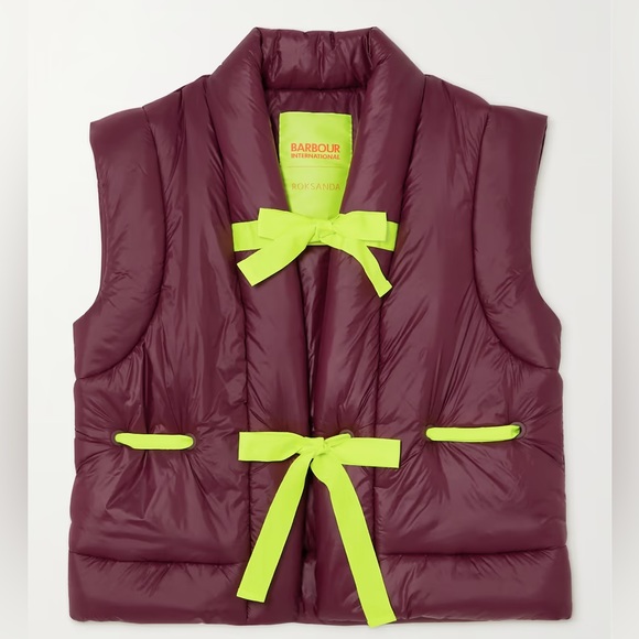Brand New Barbour + Roksanda Arna Quilted Padded Shell Vest UK12/US8 - Picture 1 of 6
